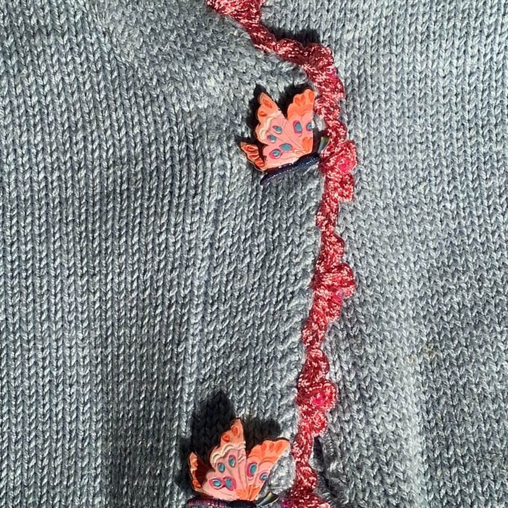 Storybook knit “Dancing Butterfly sweater and tank. - Picture 3 of 9